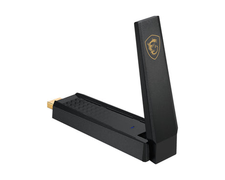 MSI AXE5400 USB-adapter med antenne rejst