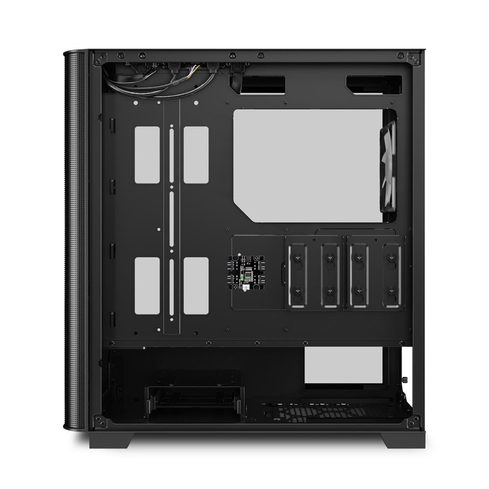 Sharkoon M30 RGB Full Tower - Svart, Härdat Glas