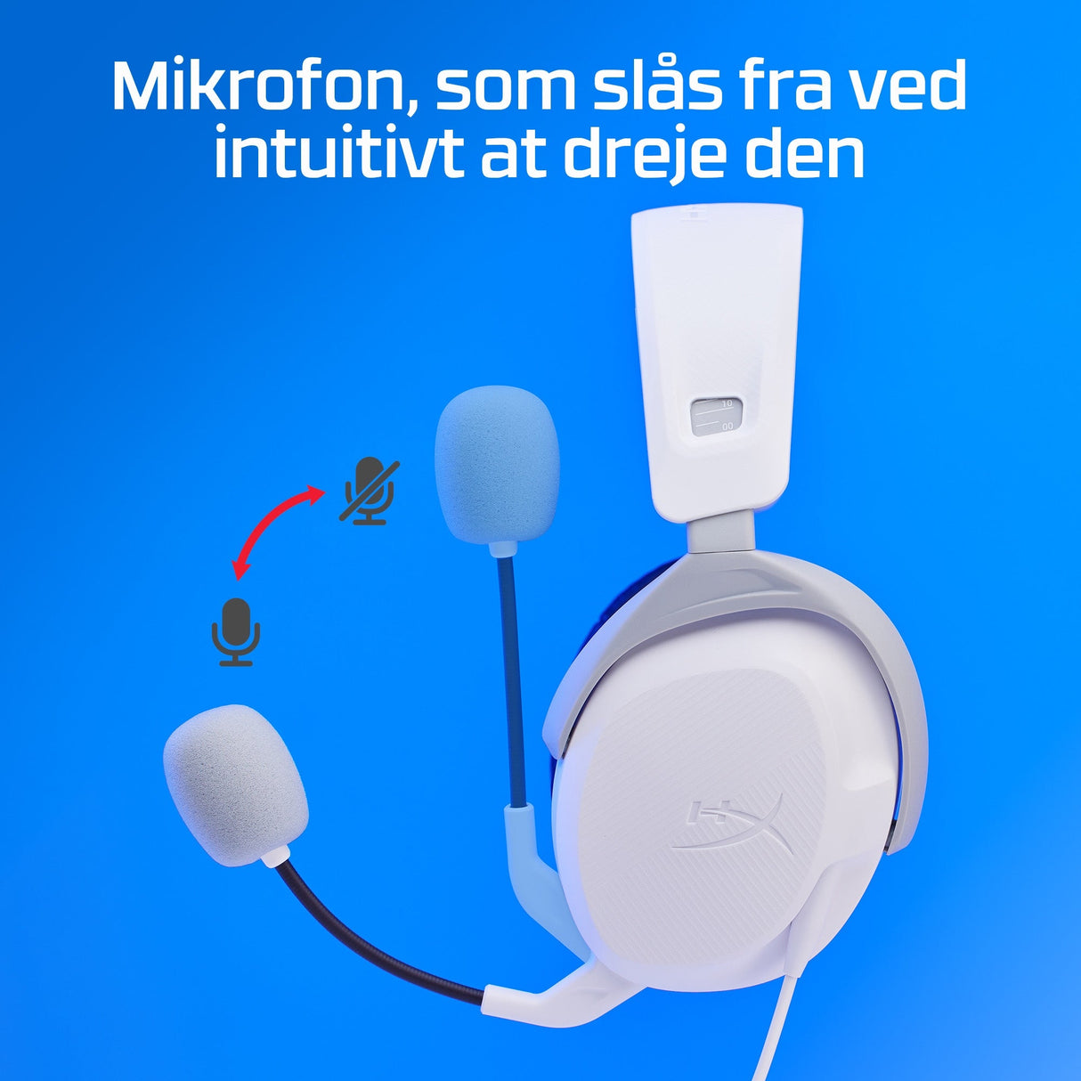 HyperX Cloud Stinger 2 - Vit - Headset - Sony PlayStation 5
