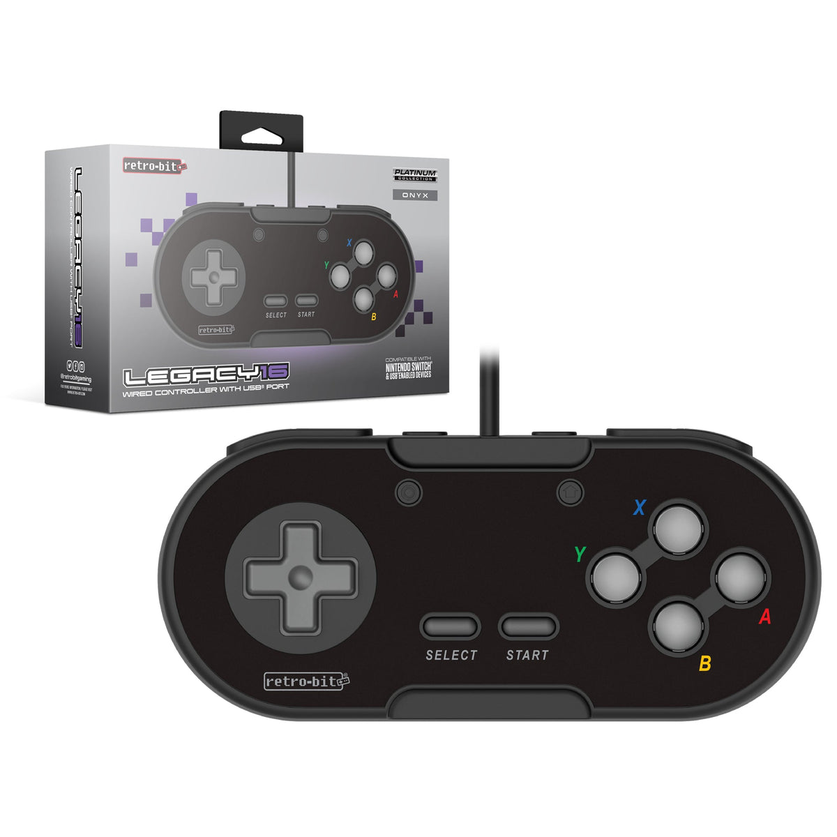 Retro-Bit Legacy16 USB – sort – produktbillede 1