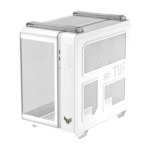ASUS TUF Gaming GT502 Horizon ARGB – hvidt kabinet med sidepanel
