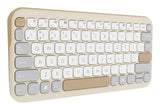 ASUS Marshmallow KW100 beige/grå – set skråt fra siden
