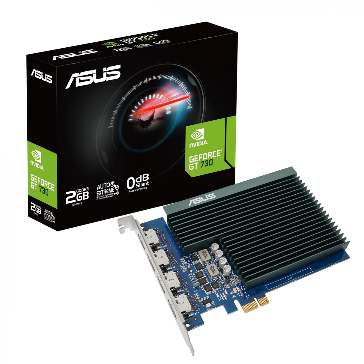 ASUS GeForce GT 730 2GB GDDR5 Silent 4xHDMI (GT730-4H-SL-2GD5) ASUS