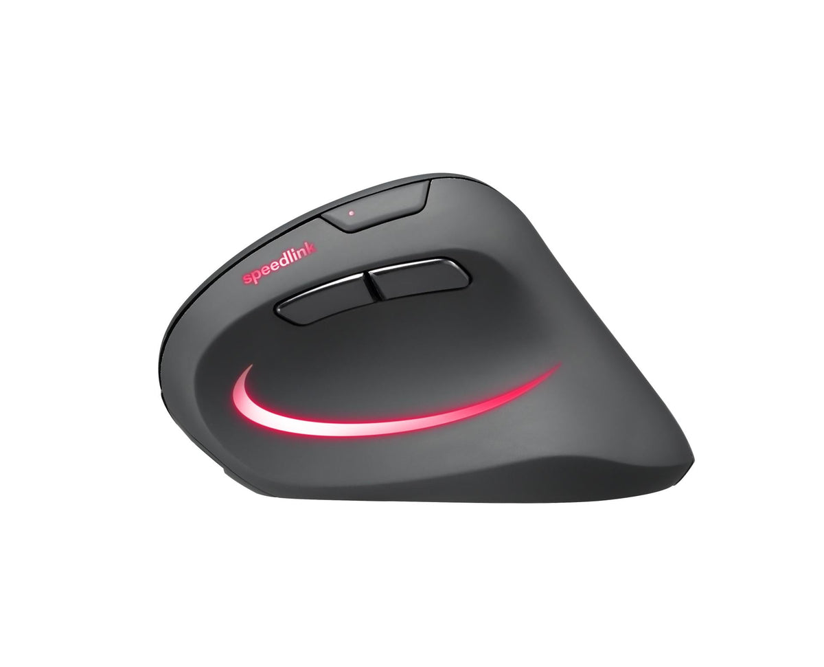 Speedlink - PIAVO PRO Illuminated Rechargeable Vertical Ergonomic Mouse - wireless, rubber-black Speedlink