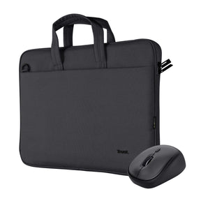 TRUST BOLOGNA BAG AND MOUSE SET - BLACK TRUST