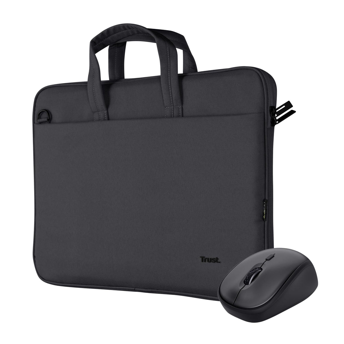 TRUST BOLOGNA BAG AND MOUSE SET - BLACK TRUST