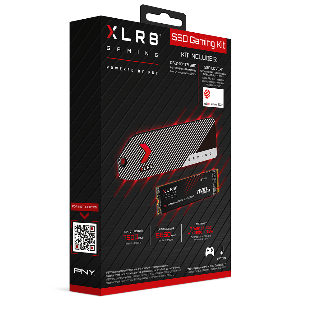 PNY XLR8 SSD Gaming Kit För PS5 1TB