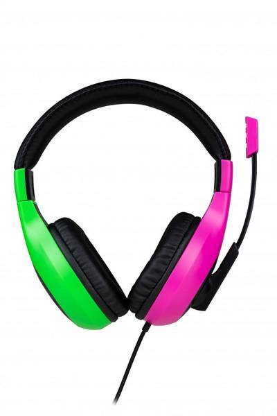 Stereo Gaming Headset V1 - Rosa/Grön