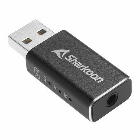 Sort Sharkoon Gaming DAC Pro S med USB-stik og 3,5 mm headsetport