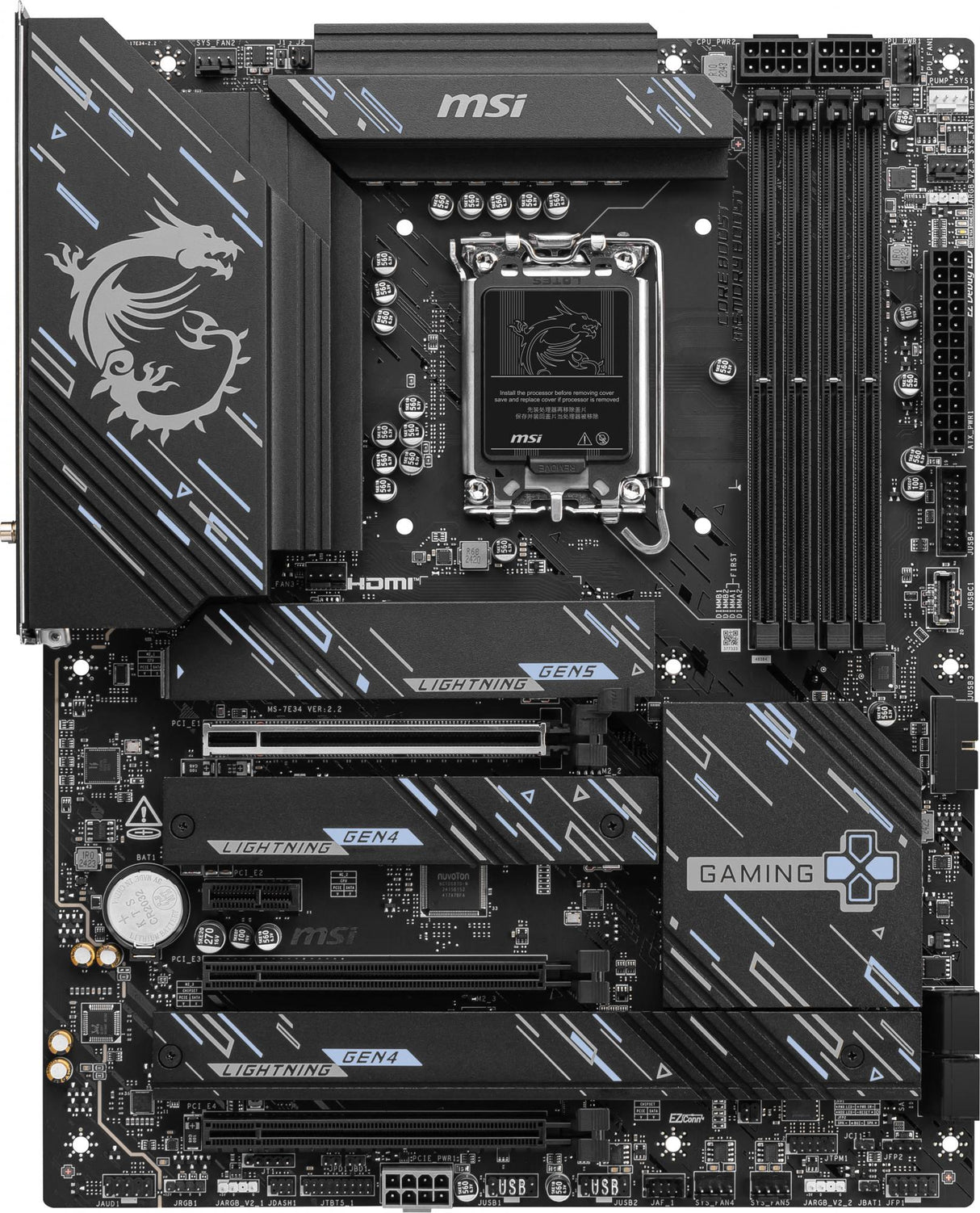 MSI Z890 GAMING PLUS WIFI ATX LGA1851-sockel Intel Z890