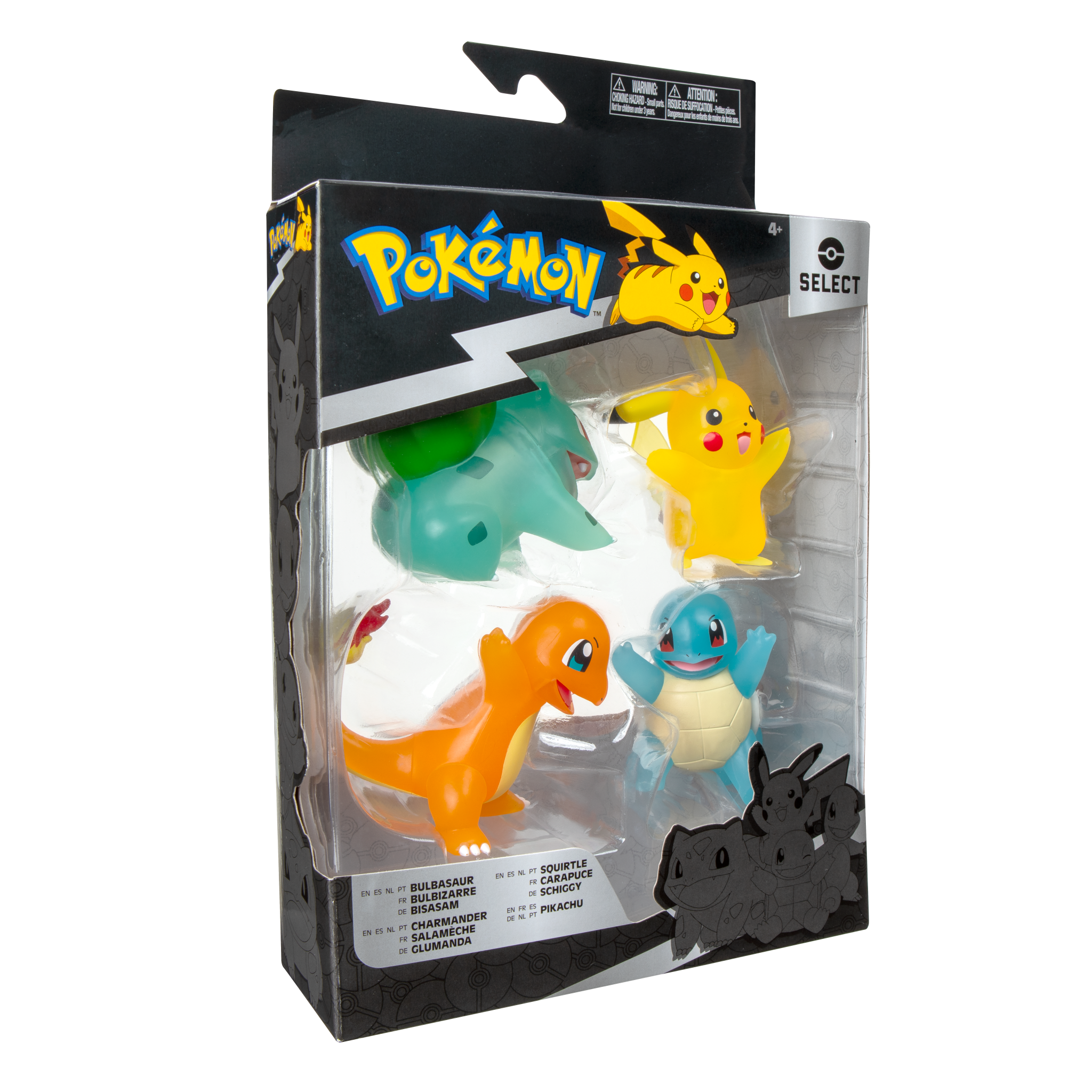 Pokémon - Välj Translucent Battle Figure 4 Pack (PKW2798)