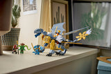 LEGO NINJAGO 71855 – Ninjadragen Riyus kamp – drage og minifigurer udstillet på et bord