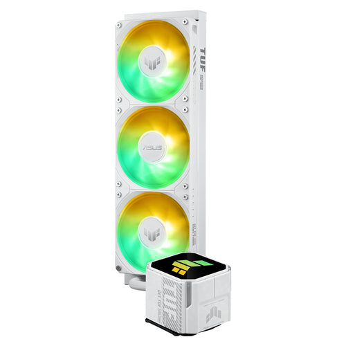 ASUS TUF Gaming LC III 360 ARGB – 360 mm køler vist lodret