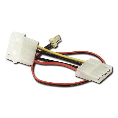 Sharkoon blæserstrømadapter – Molex 4-pin til 3-pin blæser, 30 cm – billede 1