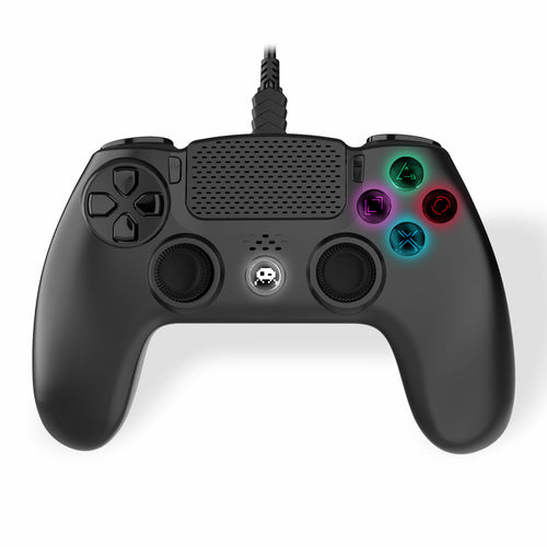 Freaks and Geeks – sort PS4-controller med 3 m kabel
