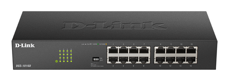 D-Link DGS-1016D/E – 16-port Gigabit-netværksswitch – sort DGS-1016D med 16 porte