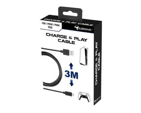 Subsonic Charge PS5, X BOX series, Switch 3 meter Subsonic