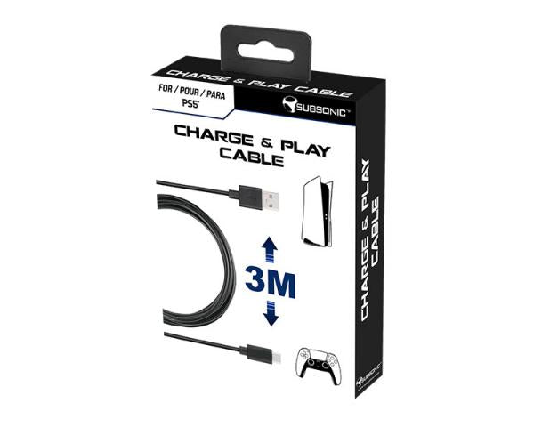 Subsonic Charge PS5, X BOX series, Switch 3 meter Subsonic