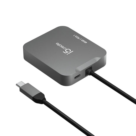 j5create JCD3191-N – 4K60 USB-C-rejseadapter – 10 Gbit/s – adapter fra modsatte side