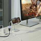 j5create JCA152-N – USB-C til HDMI med PD-opladning – Telefon ved TV som eksempel