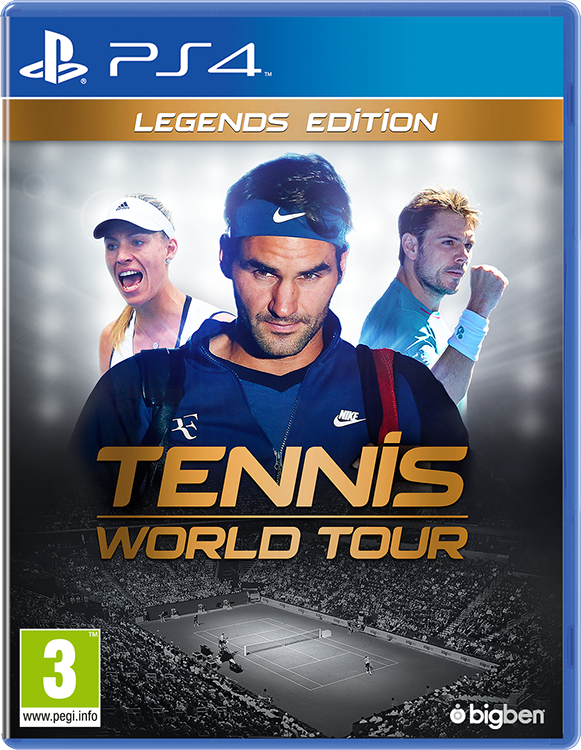 Tennis World Tour: Legends Edition (SPA/Multi in Game) – PlayStation 4 – spilomslag