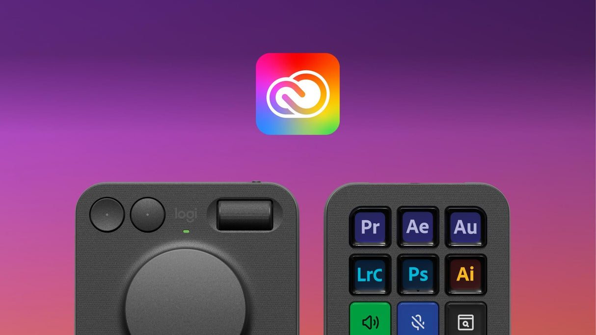 Logitech Master Series MX Creative Console Tastatur og drejeskive sæt RGB Kablet Logitech