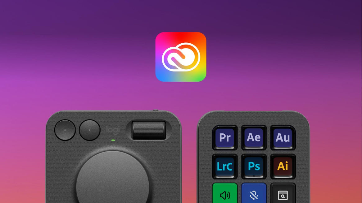 Logitech Master Series MX Creative Console Tastatur og drejeskive sæt RGB Kablet Logitech