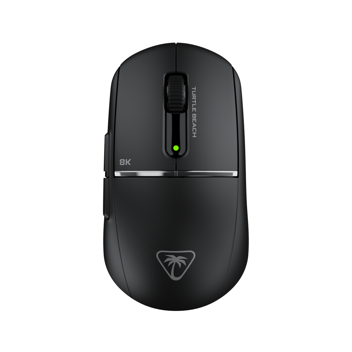 Turtle Beach Burst II Pro – trådløs gamingmus, sort – Sort mus set oppefra på mørk baggrund