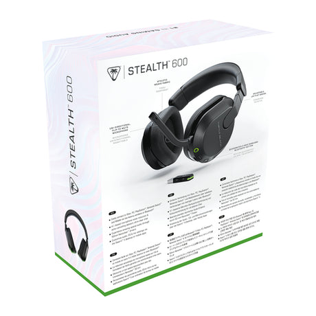 Turtle Beach Stealth 600 Gen 3 – Xbox – Trådløst headset – Sort – emballage bagfra