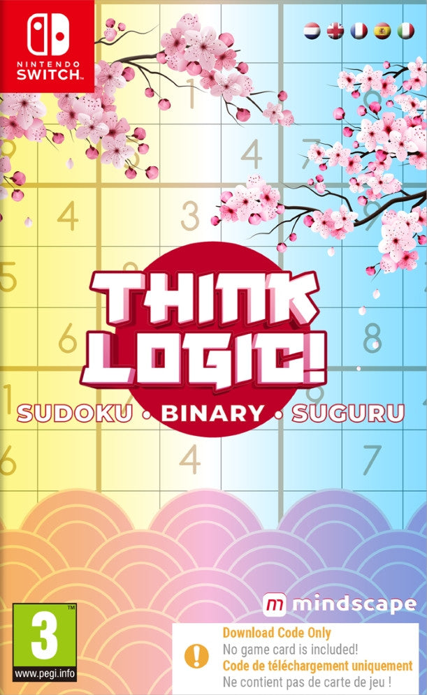 Think Logic! Sudoku - Binary - Suguru (Code in Box) – Nintendo Switch – forside