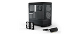 HYTE Y40 Black Miditower - Panoramic Glass View - Inkluderad PCIe 4.0-stigkabel - 2 InkluderadeFläktar