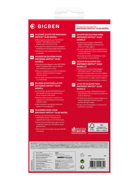 Big Ben Nintendo Switch Oled Black Silicon Glove /Nintendo Switch Nacon