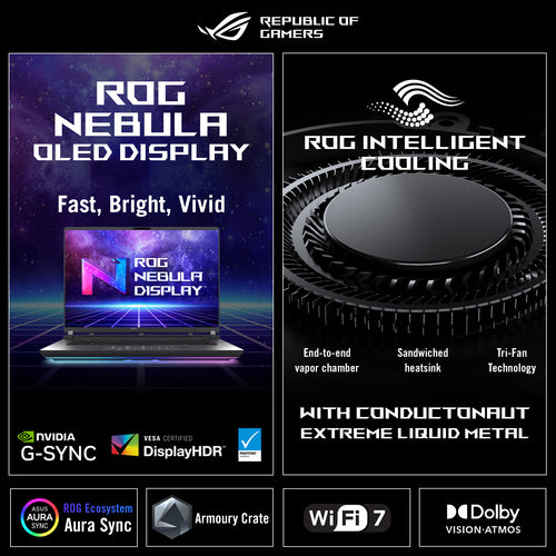 ASUS ROG Zephyrus G14 GU405AW-SY018W U9 386H/32GB/1TBSSD/RTX 5080 – visning 17