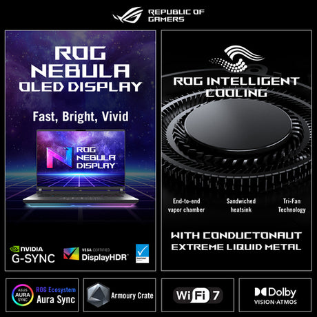 ASUS ROG Zephyrus G14 GU405AW-SY018W U9 386H/32GB/1TBSSD/RTX 5080 – visning 17