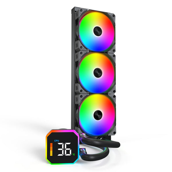 Montech HyperFlow Digital 360 AIO-vandkøler – sort