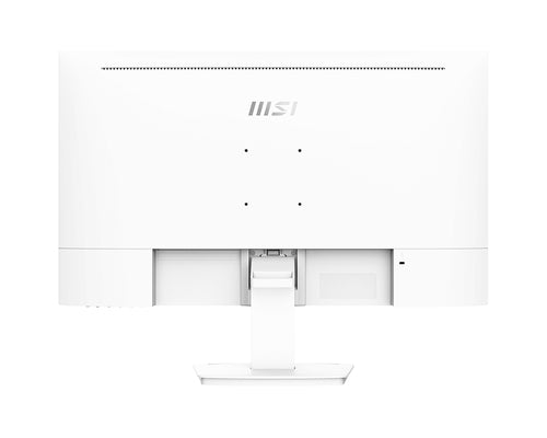 MSI PRO MP273QWDE E2 – 27″ skærm, 2560 × 1440, 100 Hz, hvid – bagside