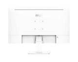 MSI PRO MP273QWDE E2 – 27″ skærm, 2560 × 1440, 100 Hz, hvid – bagside