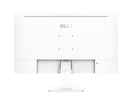 MSI PRO MP273QWDE E2 – 27″ skærm, 2560 × 1440, 100 Hz, hvid – bagside