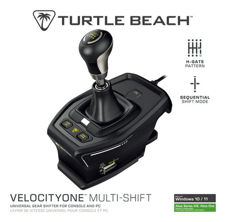 Turtle Beach VelocityOne Multi-Shift – gearskifter og håndbremse – Emballagens front