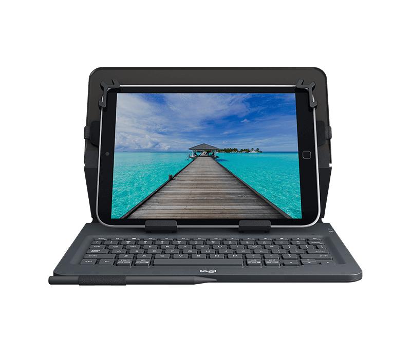 Logitech - Universal Folio w/Keyboard, 10 - Black (Nordic) Logitech