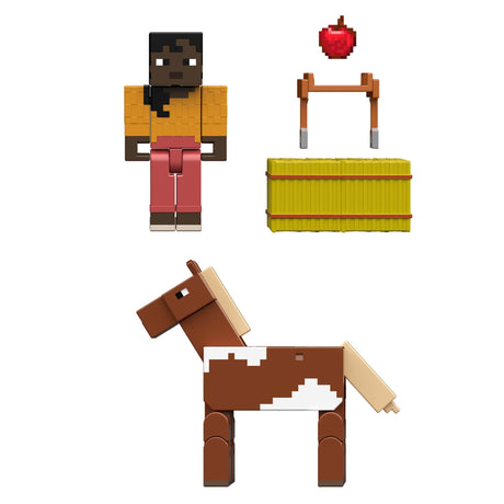 MINECRAFT CORE FIGURE 2-PACK - Stable Master Makena & Horse Minecraft