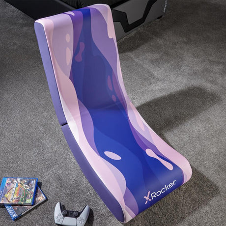 X-Rocker - Video Rocker Gaming Floor Chair - Lava Pink X-Rocker