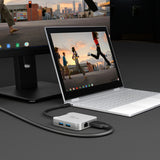 j5create JCD391-N – 4K60 USB-C multiport-adapter – Arbejdsplads med ekstra skærm som eksempel
