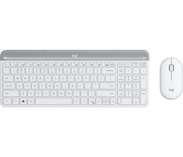 LOGITECH Slim Wireless Keyboard and Mouse Combo MK470 - OFFWHITE - NORDIC