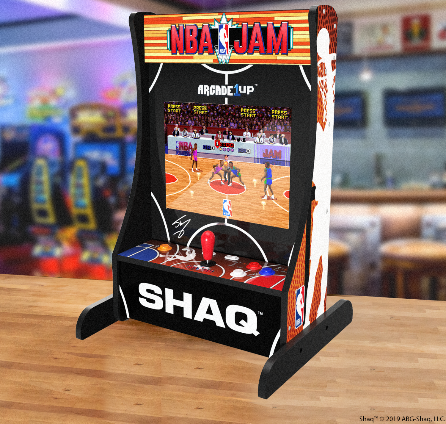 ARCADE 1 UP NBA JAM PARTYCADE MACHINE