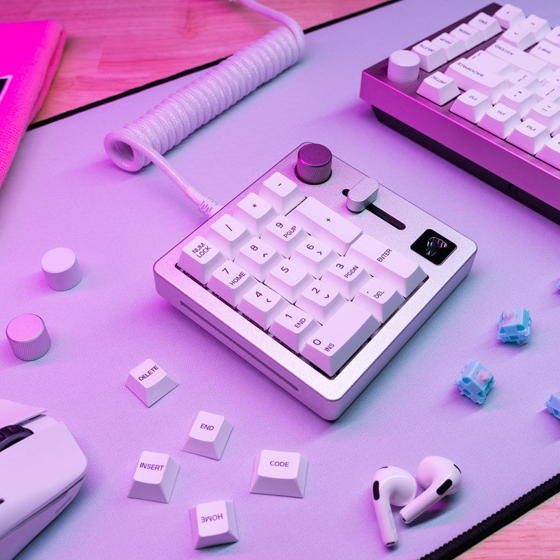 Glorious Numpad Förbyggd - Trådlös - White Ice