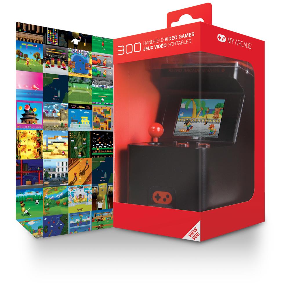 My Arcade Portable Retro Machine X 16-Bit Mini Arcade Cabinet (Inkluderar 300 Inbyggda Spel)