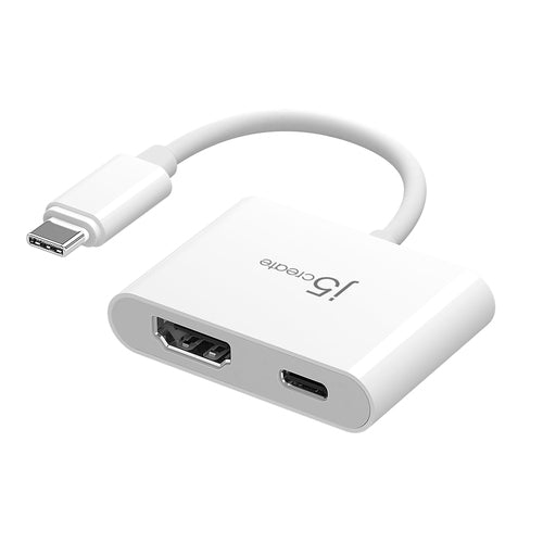 j5create JCA152-N – USB-C til HDMI med PD-opladning – Adapter set skråt