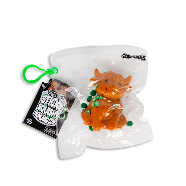 SCRUNCHEMS - Sticky Squishy Highland Cow (39165) SCRUNCHEMS