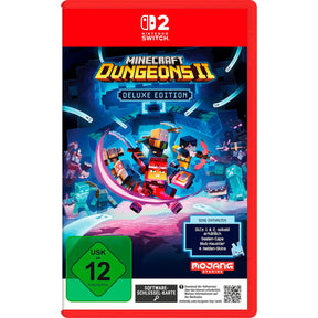 Minecraft Dungeons II Deluxe Edition – fysisk Nintendo Switch 2-udgave med tysk omslag